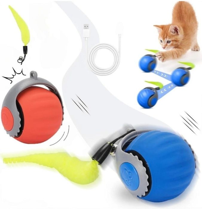 Игрушка для кошек ZooMoDa Мяч Хвостик интерактивный147914